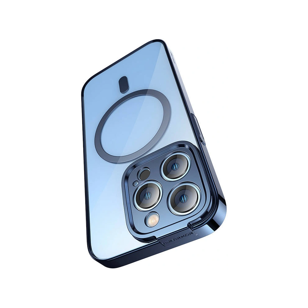 Hurtownia GSM - Set husă + sticlă Baseus Glitter MagSafe Apple iPhone 14 Pro Max (albastru) - BSU3784 - {ean13} - Hurt