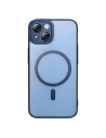Set mit Hülle + Glas Baseus Glitter MagSafe Apple iPhone 14 Plus / 15 Plus (blau)