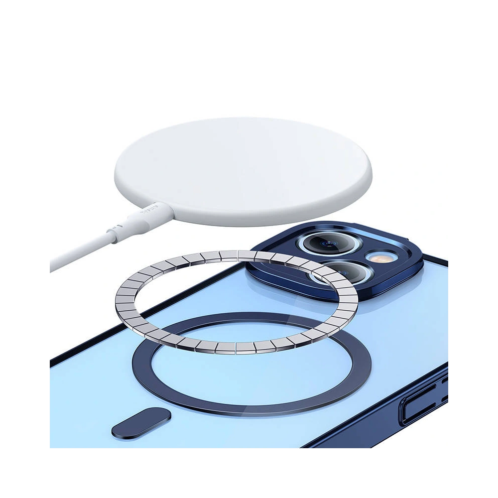 Wholesale Baseus Glitter MagSafe Case + Glass Apple iPhone 14 Plus / 15 Plus (blue) - BSU3785 - {ean13} - Hurt