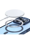 Set de husă + sticlă Baseus Glitter MagSafe Apple iPhone 14 Pro (albastru)