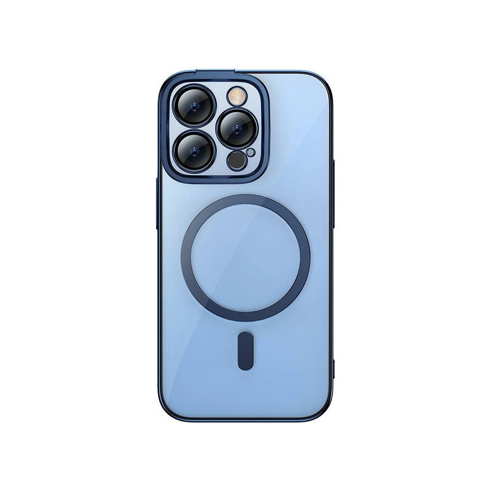 Hurtownia GSM - Set Hülle + Glas Baseus Glitter MagSafe Apple iPhone 14 Pro (blau) - BSU3786 - {ean13} - Hurt