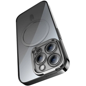 Set Case + Glas Baseus Glitter MagSafe Apple iPhone 14 Pro (schwarz)