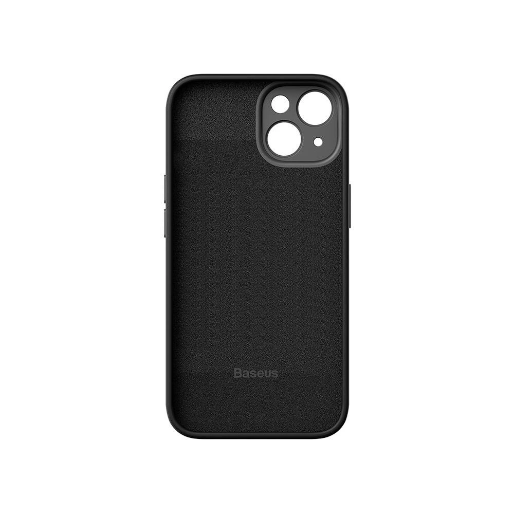 Hurtownia GSM - Set husă + sticlă Baseus Liquid Silica Apple iPhone 14 Plus / 15 Plus (negru) - BSU3792 - {ean13} - Hurt