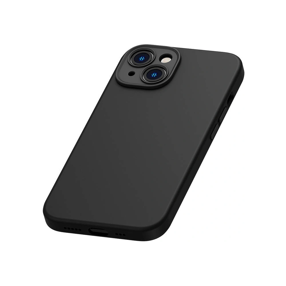 Hurtownia GSM - Set husă + sticlă Baseus Liquid Silica Apple iPhone 14 Plus / 15 Plus (negru) - BSU3792 - {ean13} - Hurt