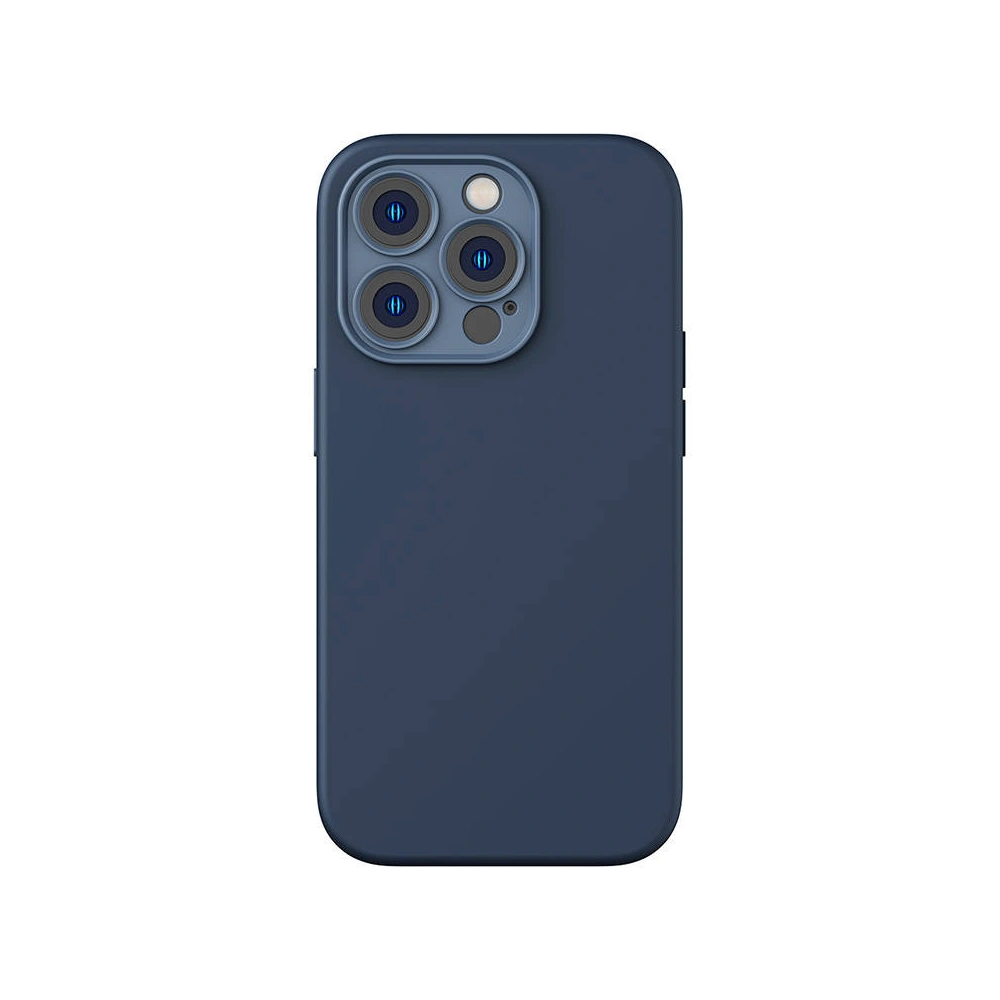 Hurtownia GSM - Set husă + sticlă Baseus Liquid Silica MagSafe Apple iPhone 14 Pro Max (albastru) - BSU3795 - {ean13} - Hurt