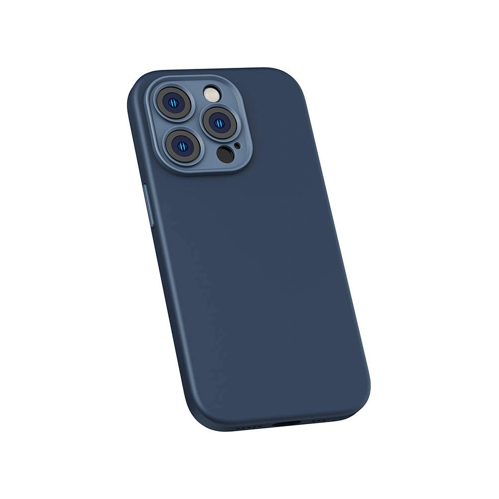 Hurtownia GSM - Set husă + sticlă Baseus Liquid Silica MagSafe Apple iPhone 14 Pro Max (albastru) - BSU3795 - {ean13} - Hurt