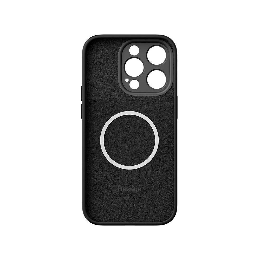 Hurtownia GSM - Set mit Case + Glas Baseus Liquid Silica MagSafe Apple iPhone 14 Pro (schwarz) - BSU3796 - {ean13} - Hurt