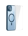 Hurtownia GSM - Sada pouzdro + sklo Baseus Frame MagSafe Apple iPhone 14 Plus / 15 Plus (modrá) - BSU3801 - {ean13} - Hurt