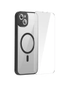 Zestaw etui + szkło Baseus Frame MagSafe Apple iPhone 14 Plus / 15 Plus (czarny)