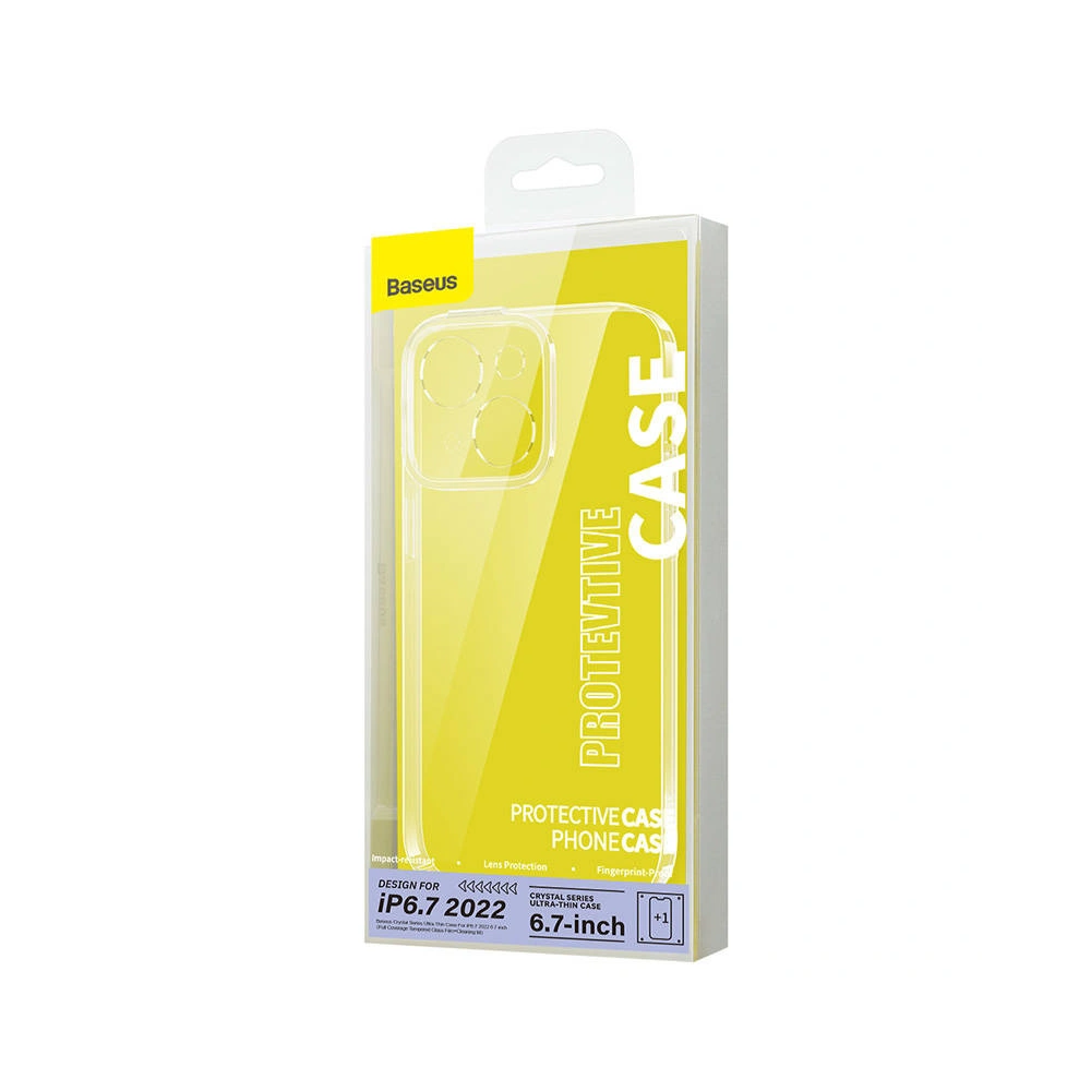 Hurtownia GSM - Sada pouzdra + sklo Baseus Crystal Apple iPhone 14 Plus / 15 Plus - BSU3805 - {ean13} - Hurt