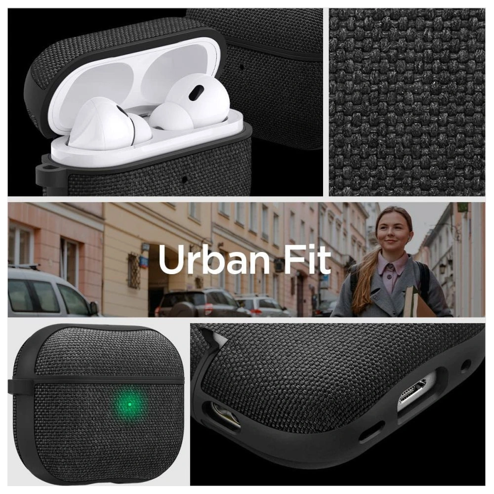 Hurtownia GSM - Case Spigen Urban Fit Apple AirPods Pro 2/1 Schwarz - SPN2582 - {ean13} - Hurt