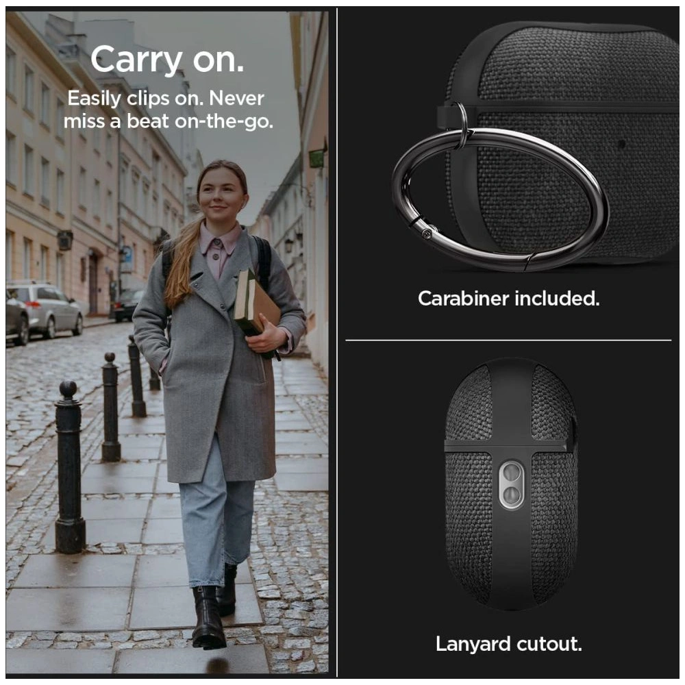Hurtownia GSM - Etui Spigen Urban Fit Apple AirPods Pro 2/1 Fekete - SPN2582 - {ean13} - Hurt