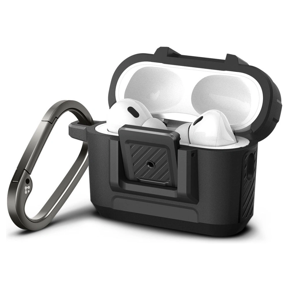 Hurtownia GSM - Case Spigen Lock Fit Apple AirPods Pro 2/1 Matte Schwarz - SPN2583 - {ean13} - Hurt