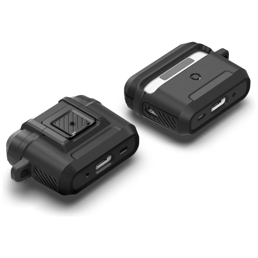 Hurtownia GSM - Etui Spigen Lock Fit Apple AirPods Pro 2/1 Matte Black - SPN2583 - {ean13} - Hurt
