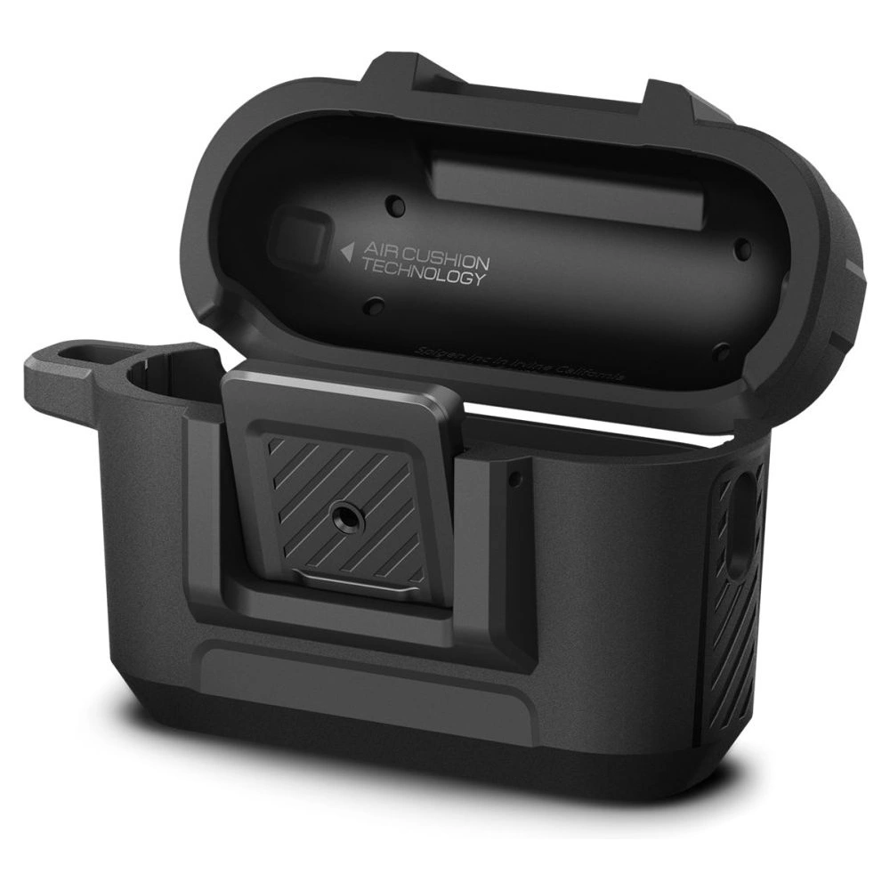 Hurtownia GSM - Case Spigen Lock Fit Apple AirPods Pro 2/1 Matte Schwarz - SPN2583 - {ean13} - Hurt