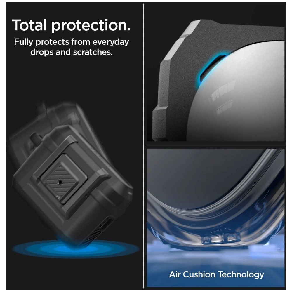 Hurtownia GSM - Case Spigen Lock Fit Apple AirPods Pro 2/1 Matte Schwarz - SPN2583 - {ean13} - Hurt