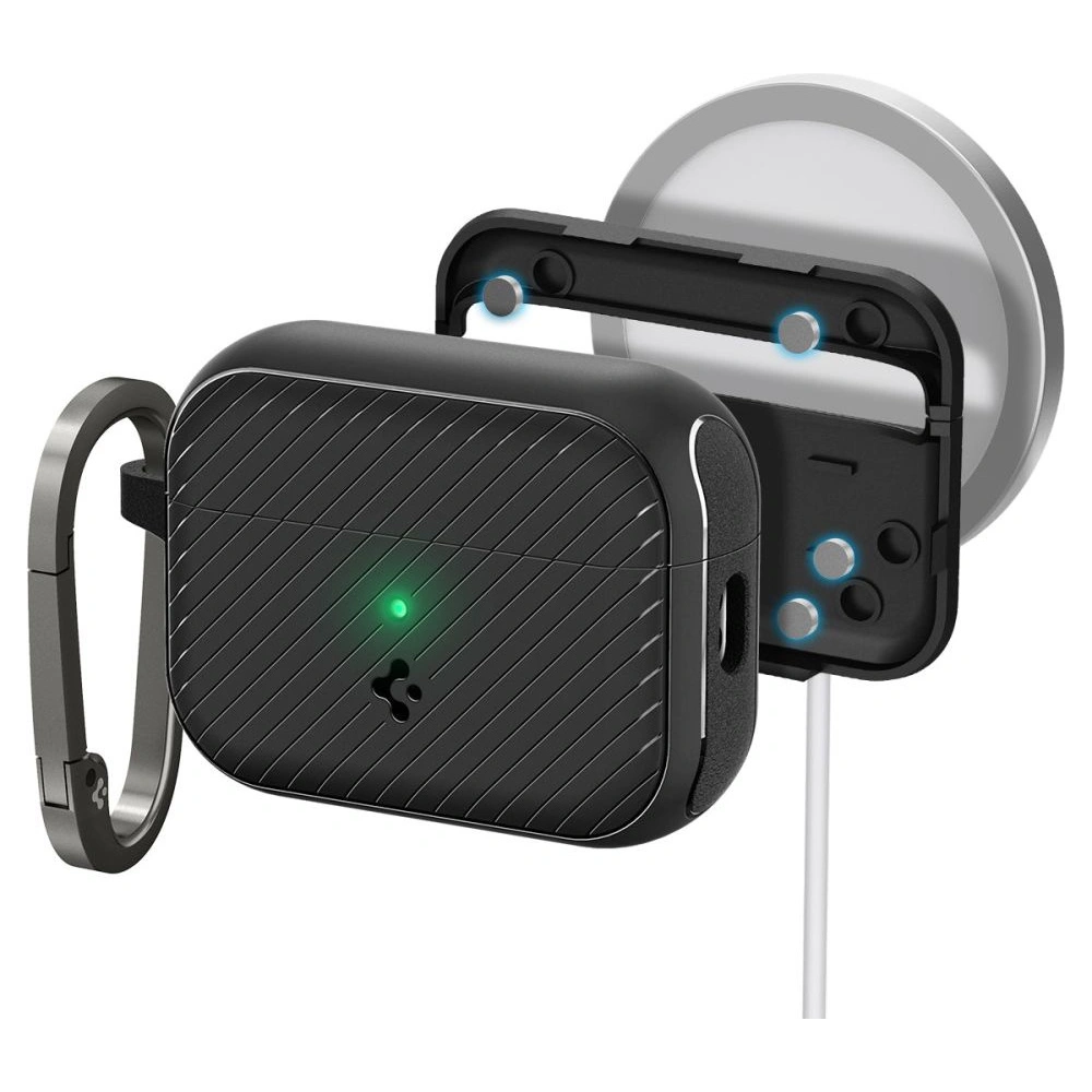 Hurtownia GSM - Case Spigen Mag Armor MagSafe Apple AirPods Pro 2/1 Matte Schwarz - SPN2584 - {ean13} - Hurt