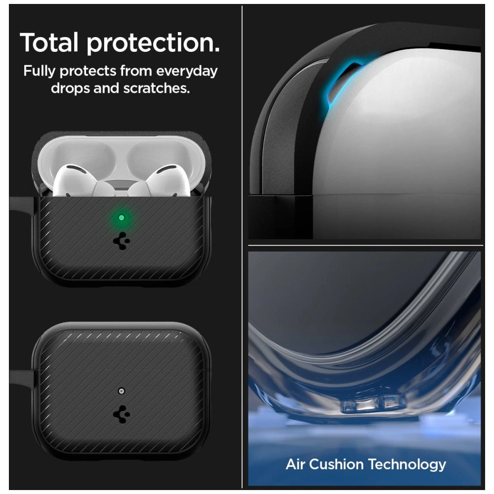 Hurtownia GSM - Case Spigen Mag Armor MagSafe Apple AirPods Pro 2/1 Matte Schwarz - SPN2584 - {ean13} - Hurt