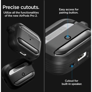 Etui Spigen Rugged Armor Apple AirPods Pro 2/1 Matte Black