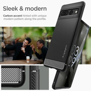 Hurtownia GSM - Case Spigen Rugged Armor Google Pixel 7 Pro Matte Schwarz - SPN2588 - {ean13} - Hurt