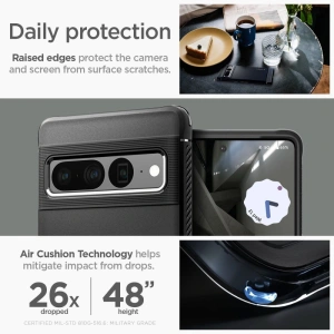 Hurtownia GSM - Case Spigen Rugged Armor Google Pixel 7 Pro Matte Schwarz - SPN2588 - {ean13} - Hurt
