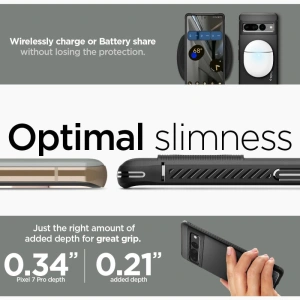 Hurtownia GSM - Etui Spigen Rugged Armor Google Pixel 7 Pro Matt Fekete - SPN2588 - {ean13} - Hurt