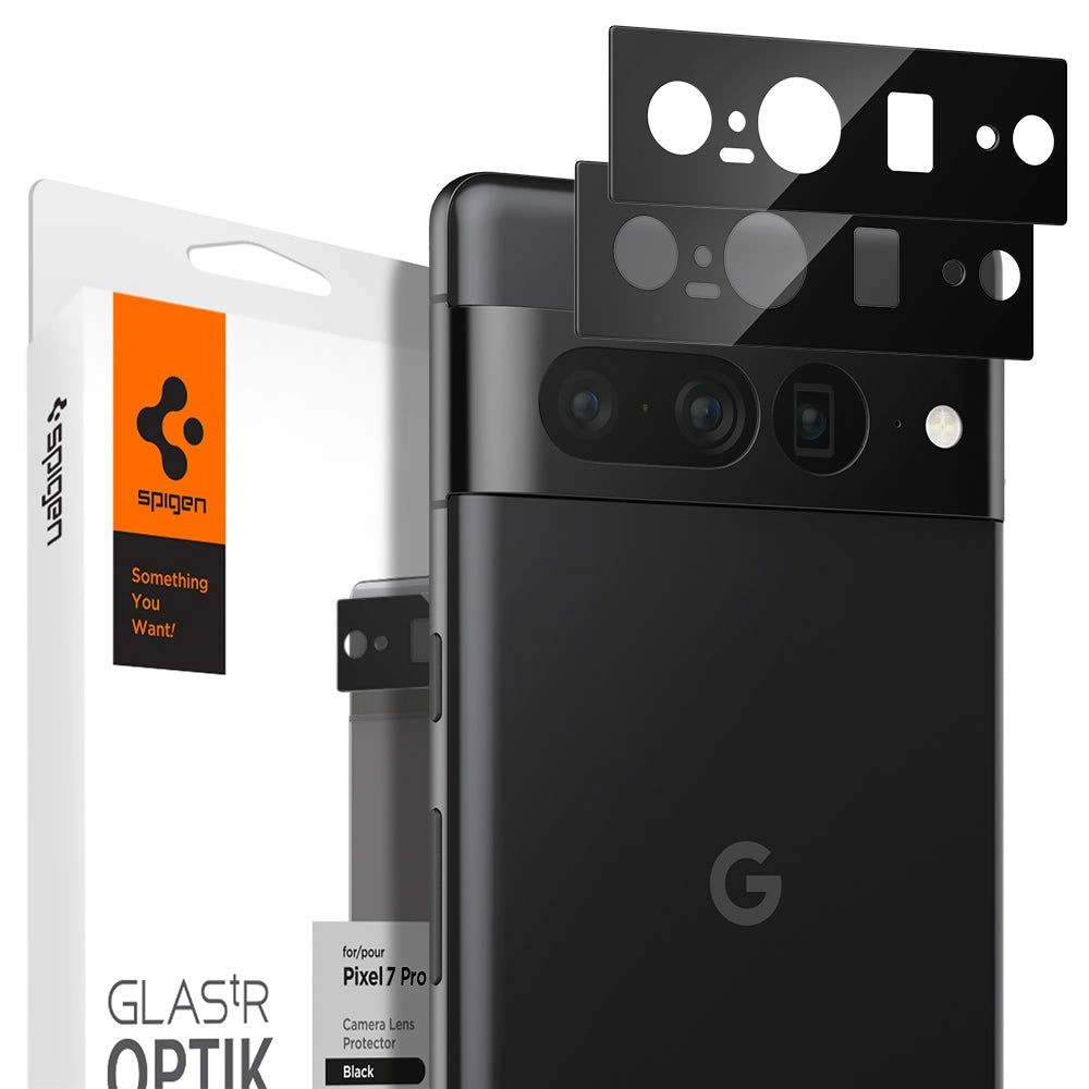 Hurtownia GSM - Edzett üveg Spigen Optik.tr Kamera Védő Google Pixel 7 Pro Fekete [2 PACK] - SPN2589 - {ean13} - Hurt