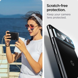 Hurtownia GSM - Gehärtetes Glas für die Spigen Optik.tr Kamera-Schutz Google Pixel 7 Pro Schwarz [2 PACK] - SPN2589 - {ean13} - Hurt