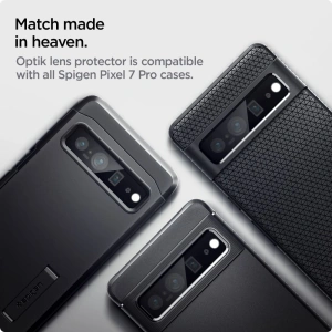 Hurtownia GSM - Gehärtetes Glas für die Spigen Optik.tr Kamera-Schutz Google Pixel 7 Pro Schwarz [2 PACK] - SPN2589 - {ean13} - Hurt