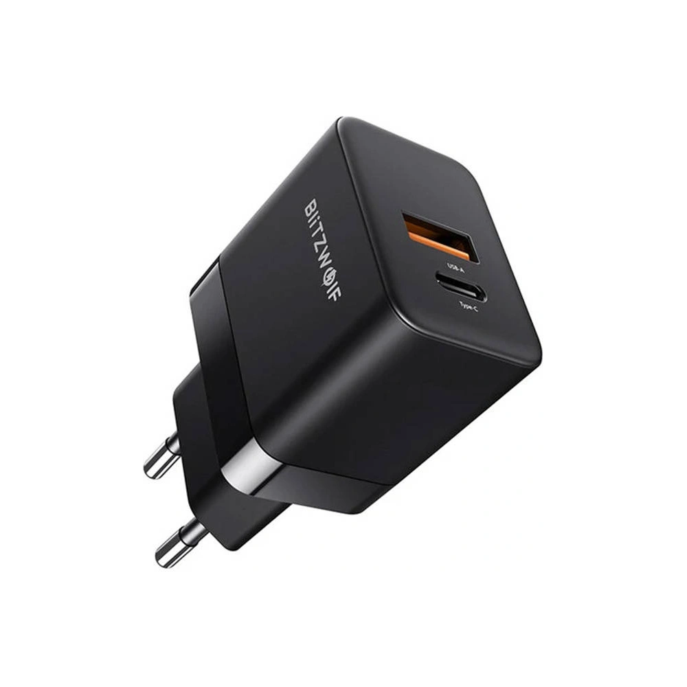 Hurtownia GSM - Síťová nabíječka Blitzwolf BW-S21 GaN 35W, USB + USB-C (černá) - BLZ511 - {ean13} - Hurt