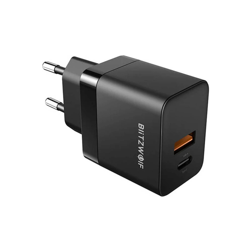 Hurtownia GSM - Síťová nabíječka Blitzwolf BW-S21 GaN 35W, USB + USB-C (černá) - BLZ511 - {ean13} - Hurt