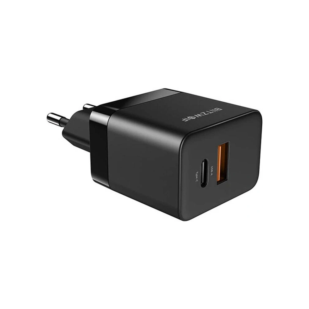Hurtownia GSM - Síťová nabíječka Blitzwolf BW-S21 GaN 35W, USB + USB-C (černá) - BLZ511 - {ean13} - Hurt