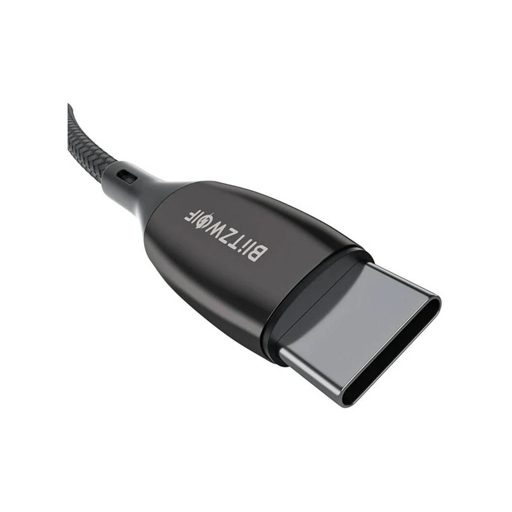 Hurtownia GSM - Kabel USB-C do USB-C BlitzWolf BW-TC23, s displejem, 100W, 0.9m (černý) - BLZ513 - {ean13} - Hurt