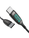 Hurtownia GSM - Kabel USB-C do USB-C BlitzWolf BW-TC23, s displejem, 100W, 0.9m (černý) - BLZ513 - {ean13} - Hurt