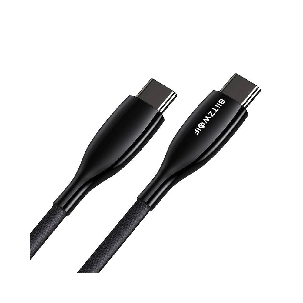 Hurtownia GSM - USB-C zu USB-C Kabel BlitzWolf BW-TC24, 100W, 5A, 0.9m (schwarz) - BLZ514 - {ean13} - Hurt