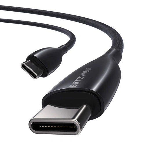 Kabel USB-C do USB-C BlitzWolf BW-TC24, 100W, 5A, 0.9m (czarny)