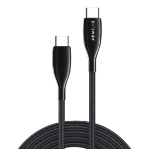 Hurtownia GSM - Kabel USB-C do USB-C BlitzWolf BW-TC24, 100W, 5A, 0.9m (czarny) - BLZ514 - {ean13} - Hurt