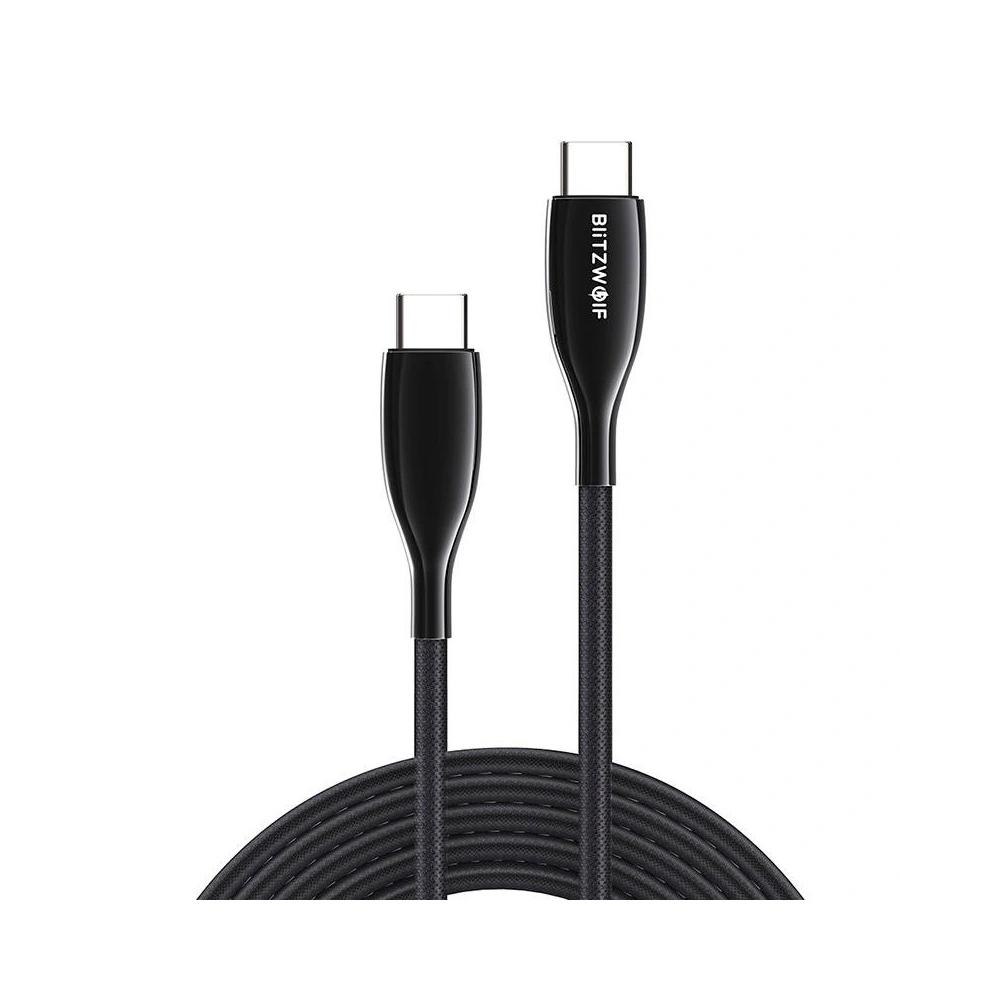 Hurtownia GSM - Kabel USB-C do USB-C BlitzWolf BW-TC24, 100W, 5A, 0.9m (černý) - BLZ514 - {ean13} - Hurt