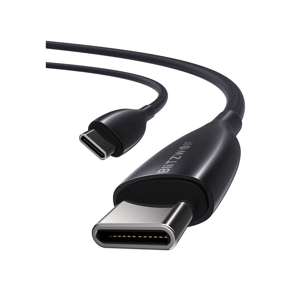 Hurtownia GSM - USB-C zu USB-C Kabel BlitzWolf BW-TC24, 100W, 5A, 1.8m (schwarz) - BLZ515 - {ean13} - Hurt