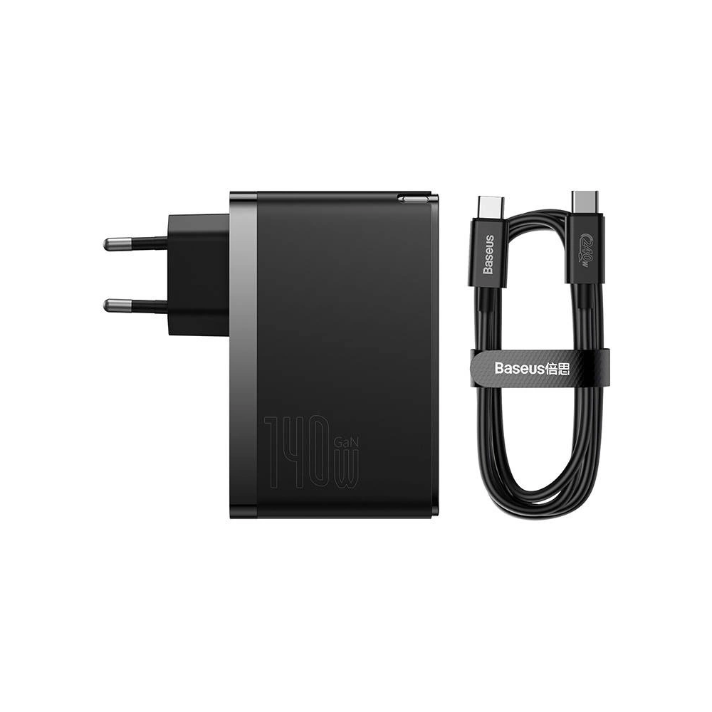 Hurtownia GSM - Încărcător de rețea Baseus GaN5 Pro 2xUSB-C + USB, 140W (negru) - BSU3807 - {ean13} - Hurt