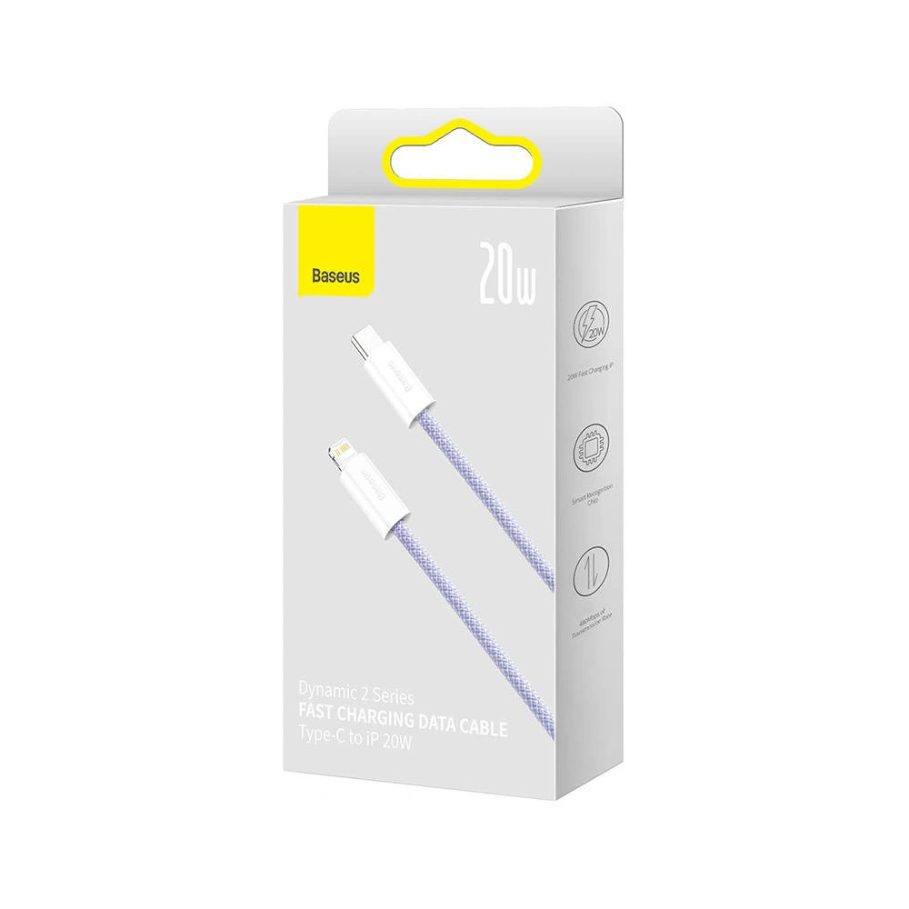 Hurtownia GSM - USB-C/Lightning kábel Baseus Dynamic 2, 20W, 1m (lila) - BSU3809 - {ean13} - Hurt