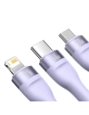 Hurtownia GSM - Cablul USB 3w1 Baseus Flash II, USB-C + micro USB + Lightning, 66W, 1.2m (mov) - BSU3811 - {ean13} - Hurt