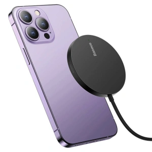 Hurtownia GSM - Vezeték nélküli töltő Baseus Simple Mini3 MagSafe 15W (fekete) - BSU3812 - {ean13} - Hurt
