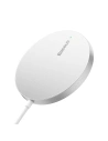 Vezeték nélküli töltő Baseus Simple Mini3 MagSafe 15W (ezüst)