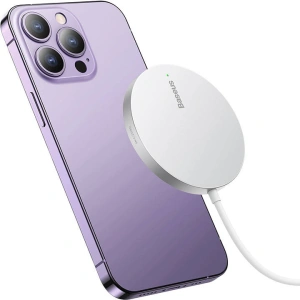 Hurtownia GSM - Vezeték nélküli töltő Baseus Simple Mini3 MagSafe 15W (ezüst) - BSU3813 - {ean13} - Hurt