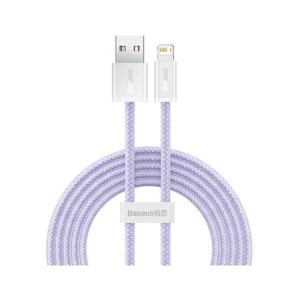 Hurtownia GSM - USB-A/Lightning Kabel Baseus Dynamic 2, 2.4A, 2m (lila) - BSU3814 - {ean13} - Hurt