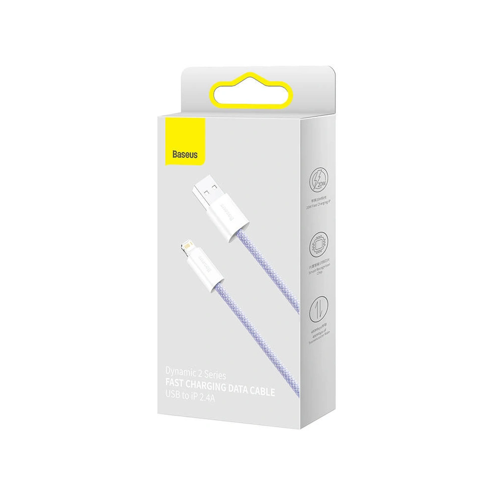 Hurtownia GSM - USB-A/Lightning Kabel Baseus Dynamic 2, 2.4A, 2m (lila) - BSU3814 - {ean13} - Hurt