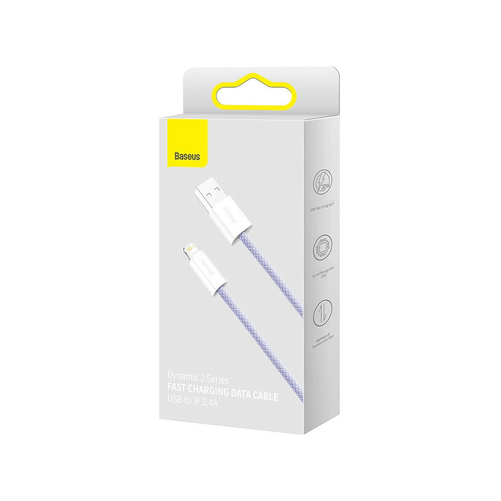 Hurtownia GSM - USB-A/Lightning-Kabel Baseus Dynamic 2, 2.4A, 1m (lila) - BSU3816 - {ean13} - Hurt