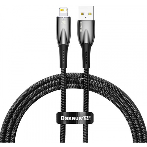 Baseus Distributor - 6932172617905 - BSU3818 - Baseus Glimmer USB-A/Lightning, 2.4A, 1m (black) - B2B homescreen