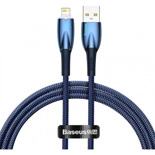 Hurtownia Baseus - 6932172617912 - BSU3819 - Kabel USB-A/Lightning Baseus Glimmer, 2.4A, 1m (niebieski) - B2B homescreen